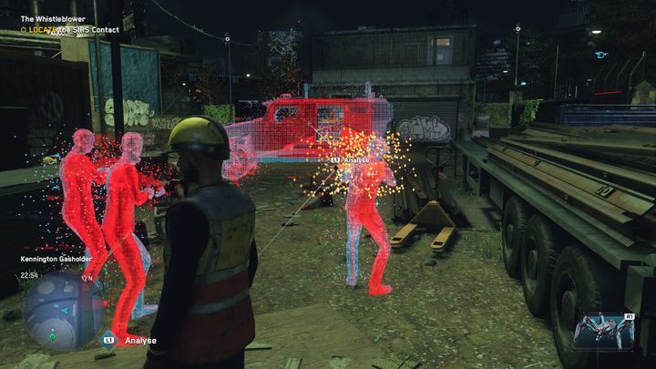 Then go to the marker and perform the AR reconstruction - Watch Dogs Legion: The Whistleblower - walkthrough - SIRS Missions - Watch Dogs Legion Guide