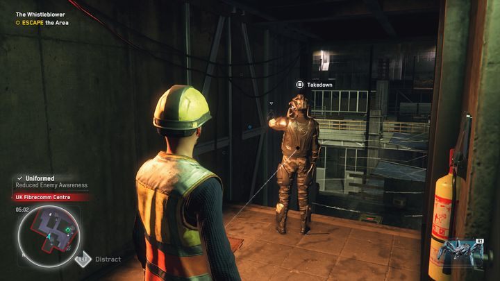 After the finished cutscene, you will find yourself on the other side of the building, take down the enemy and escape from the restricted area to complete the mission - Watch Dogs Legion: The Whistleblower - walkthrough - SIRS Missions - Watch Dogs Legion Guide