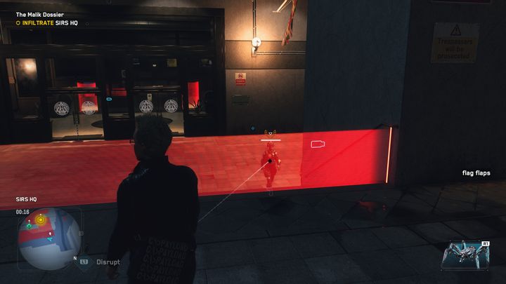 While you're at it, watch out for the lasers that trigger the alarm - Watch Dogs Legion: Dossier Malik - walkthrough - SIRS Missions - Watch Dogs Legion Guide