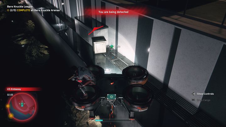 The technology point is located in a restricted area, you can get it quietly with a spider bot or use a transport drone, but you can be detected - Watch Dogs Legion: Tech Points - Nine Elms map - Nine Elms - Watch Dogs Legion Guide