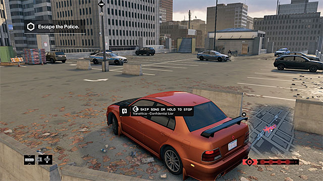 The recommended getaway car - Mission 9 (Dressed in Peels) | Main missions - Act I - Main missions - Act I - Watch Dogs Game Guide