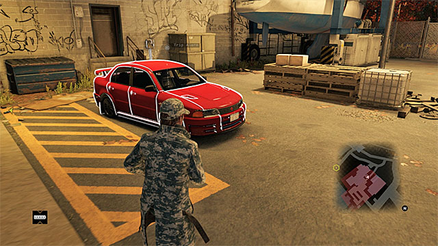 The car that it is a good idea to use in the chase - Mission 2 (Breakable Things) | Main missions - Act II - Main missions - Act II - Watch Dogs Game Guide