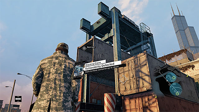 You can now lower the container and enter it - Mission 5 (A Blank Spot There-ish) | Main missions - Act II - Main missions - Act II - Watch Dogs Game Guide