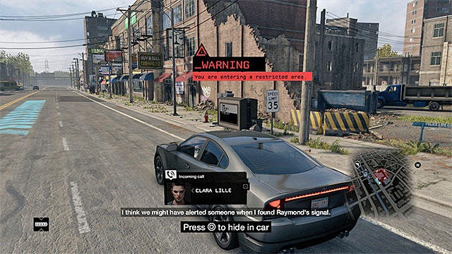 The neighborhood is being occupied by enemy forces - Mission 15 (Way Off the Grid) | Main missions - Act II - Main missions - Act II - Watch Dogs Game Guide