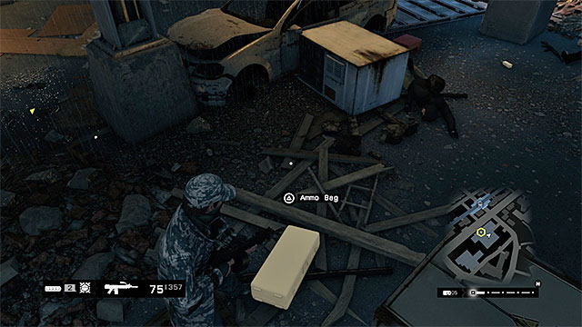 The ammo bag - Mission 15 (Way Off the Grid) | Main missions - Act II - Main missions - Act II - Watch Dogs Game Guide