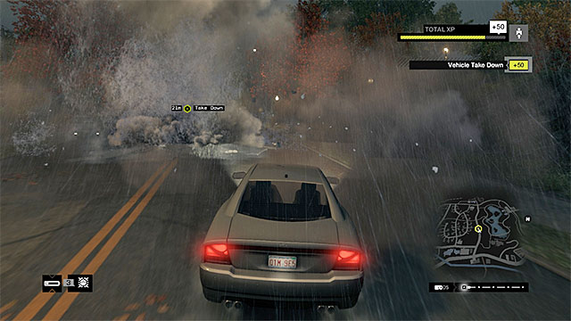 destroy the firetruck by hacking into the objects in the area - Mission 15 (Way Off the Grid) | Main missions - Act II - Main missions - Act II - Watch Dogs Game Guide