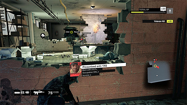 Around, there is a numerous group of gangsters - Mission 6 (By Any Means Necessary) | Main missions - Act III - Main missions - Act III - Watch Dogs Game Guide