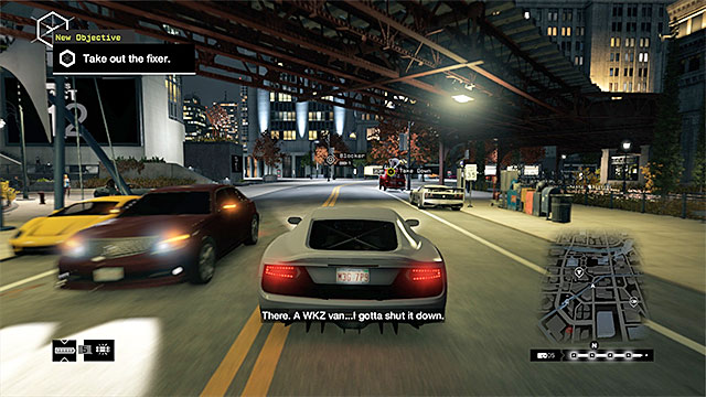 The fixer is using the van of the local broadcast television - Mission 2 (In Plain Sight) | Main missions - Act IV - Main missions - Act IV - Watch Dogs Game Guide