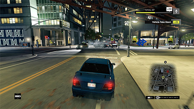 Rely on hacking to destroy the car that you are chasing - Mission 4 (The Defalt Condition) | Main missions - Act IV - Main missions - Act IV - Watch Dogs Game Guide