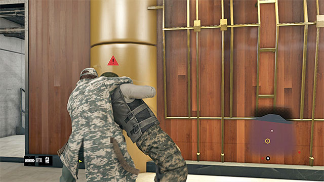 Walk around or eliminate the guard in the Southern corridor - Mission 7 (No Turning Back #1) | Main missions - Act IV - Main missions - Act IV - Watch Dogs Game Guide