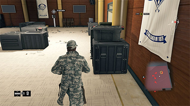 After you walk into the second big hall, take the nearest corridor to the right - Mission 7 (No Turning Back #1) | Main missions - Act IV - Main missions - Act IV - Watch Dogs Game Guide