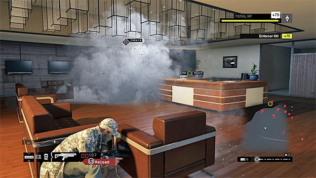 It is best to defeat the Enforcer with the grenade launcher or explosives - Mission 7 (No Turning Back #1) | Main missions - Act IV - Main missions - Act IV - Watch Dogs Game Guide