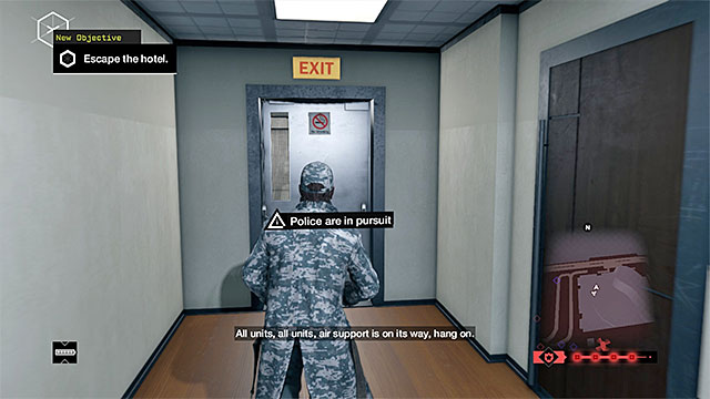 The door of the staircase - Mission 7 (No Turning Back #1) | Main missions - Act IV - Main missions - Act IV - Watch Dogs Game Guide