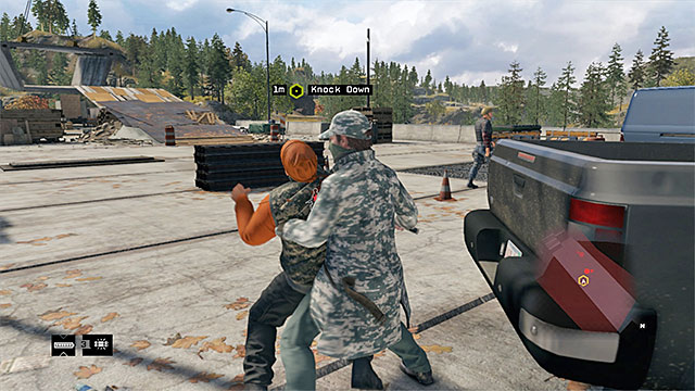 Perform a melee attack - Description of a typical infiltration of a gang hideout | Gang Hideouts - Gang Hideouts - Watch Dogs Game Guide