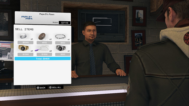 You can earn quite a buck, after you sell what you have found - Stores, bars and restaurants | Maps of smaller activities - Maps of smaller activities - Watch Dogs Game Guide