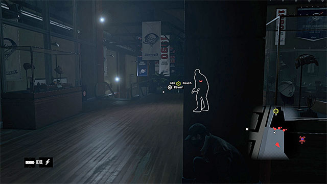 Keep hiding behind the covers to prevent Aiden from being spotted - Mission 1 (Bottom of the Eighth) | Main missions - Act I - Main missions - Act I - Watch Dogs Game Guide