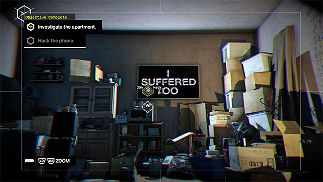 The phone is under the TV set - Mission 6 (Thanks for the Tip) | Main missions - Act I - Main missions - Act I - Watch Dogs Game Guide