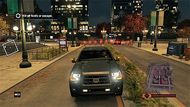 Locking of gates and extending bollards are only some of the ways to lose the pursuit - Mission 6 (Thanks for the Tip) | Main missions - Act I - Main missions - Act I - Watch Dogs Game Guide