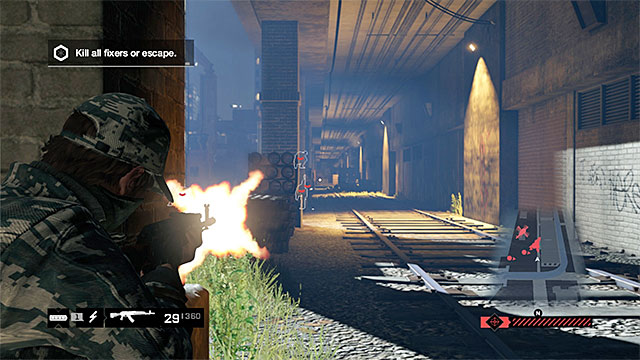 You can find a good cover and start conducting fire - Mission 7 (Not the Pizza Guy) | Main missions - Act I - Main missions - Act I - Watch Dogs Game Guide