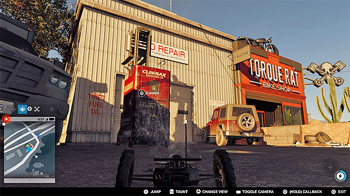 Search for a forklift parked near the building, and take it over - Key data - locations from 1 to 12 - Collectibles - Watch Dogs 2 Game Guide