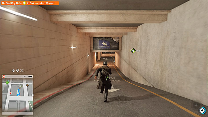The secret can be accessed from the east, by driving to an underground parking lot which entrance is shown on the screenshot - Key data - locations from 1 to 12 - Collectibles - Watch Dogs 2 Game Guide