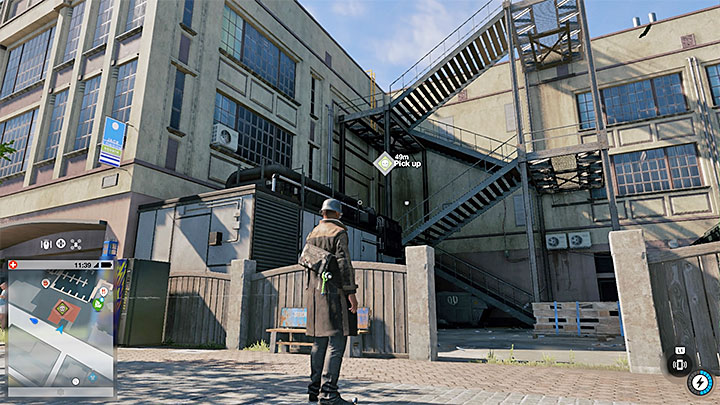 The secret can be found on the roof, accessed through the staircase shown on the screenshot above - Key data - locations from 13 to 24 - Collectibles - Watch Dogs 2 Game Guide