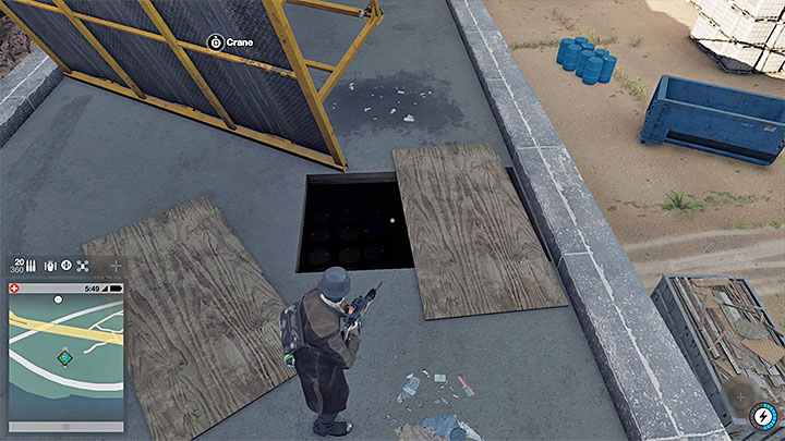 Once again, take over the crane, and transport Marcus to the roof of the main building located in the restricted zone - Key data - locations from 13 to 24 - Collectibles - Watch Dogs 2 Game Guide