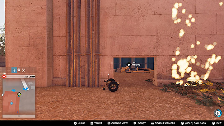 Investigate the side walls of the building containing key data to locate a small hole (shown on the screenshot) - Key data - locations from 13 to 24 - Collectibles - Watch Dogs 2 Game Guide