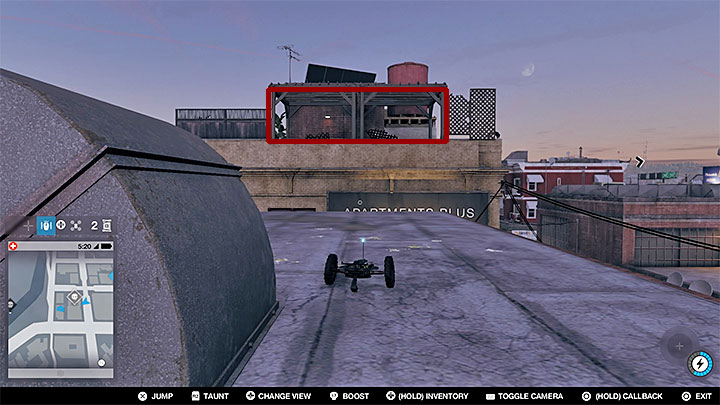 Take the jumper across the roof - if its impossible to go forward, take the jumper onto nearby roofs and bypass the obstacles - Research points - locations 62-112 - Collectibles - Watch Dogs 2 Game Guide