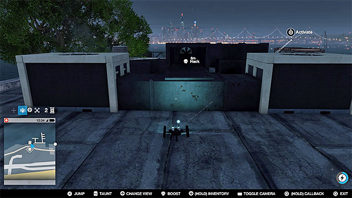After reaching the roof, find the entrance to the air duct shown above - Research points - locations 62-112 - Collectibles - Watch Dogs 2 Game Guide
