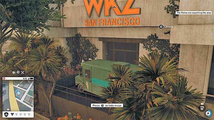 This paint job is located on the roof of the WKZ San Francisco station building and reaching the buildings roof can be quite troublesome - Paint jobs, clothing and unique vehicles - Collectibles - Watch Dogs 2 Game Guide
