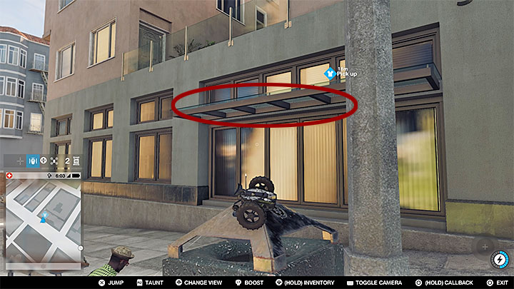 This secret is located on a higher area between buildings and Marcus cannot reach it in person - Paint jobs, clothing and unique vehicles - Collectibles - Watch Dogs 2 Game Guide