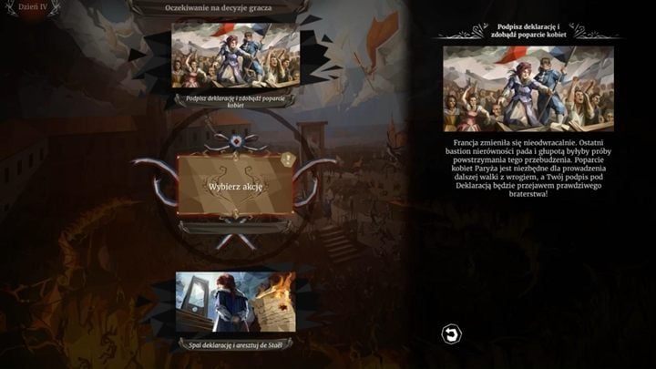 At the end of the day the culmination of the intrigue will take place - Day 4 - Claudine Sessier, midwife - Act 3 - Fraternité - We. The Revolution Guide