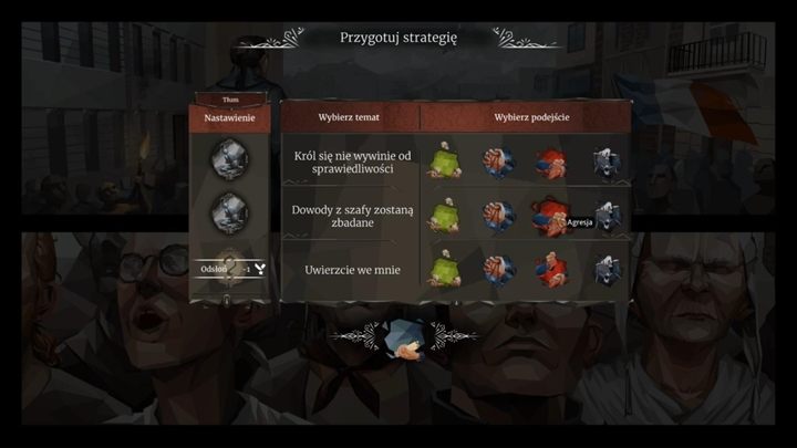 Each relationship has a designated set of emotions that will work for the person/crowd well or badly - How to negotiate and speak in front of the crowd in We The Revolution? - FAQ - We. The Revolution Guide