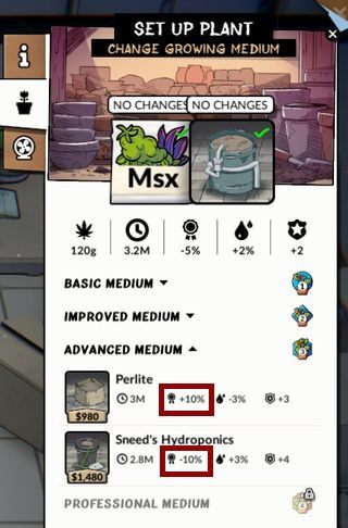 After learning all the optimal parameters, you can start growing - How to get legendary quality in Weedcraft Inc? - FAQ - Weedcraft Inc Guide