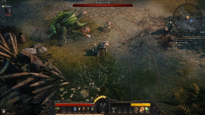 The best way to fight this boss is to attack from the sides - Sobok the Untamed | Bosses in Wolcen - Bosses - Wolcen Lords of Mayhem Guide