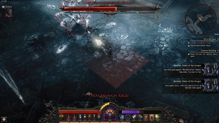 The enemy can also fire homing projectiles - Nerukai. Vision of the Sleeper | Bosses in Wolcen - Bosses - Wolcen Lords of Mayhem Guide