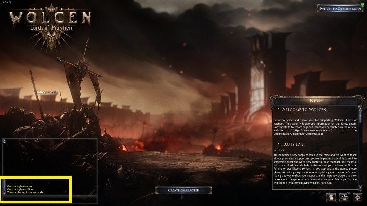 Wolcen Lords of Mayhem also has offline mode - Why Wolcens servers dont work? - FAQ - Wolcen Lords of Mayhem Guide