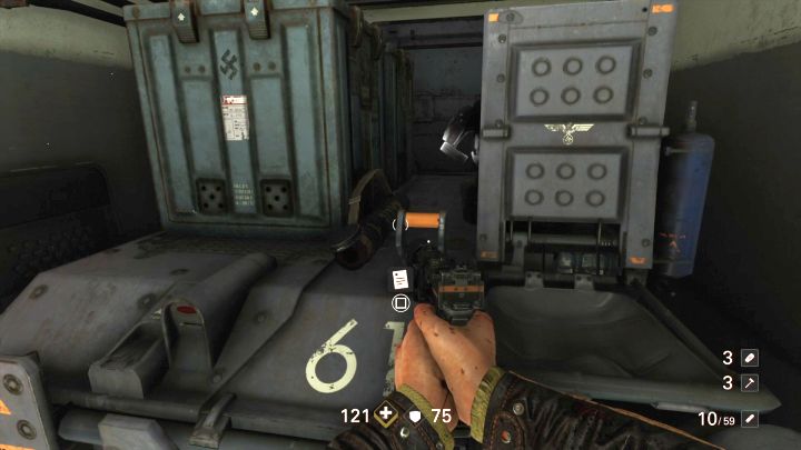 Map of the location. - Recover the New Orleans Dossier | Collectibles and secrets - Chapter 6 - A New Suit - Wolfenstein II: The New Colossus Game Guide