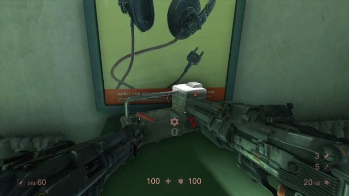 The first of the two upgrade kits. - Rescue Horton | Collectibles and secrets - Chapter 7 - New Orleans - Wolfenstein II: The New Colossus Game Guide