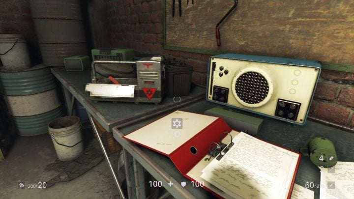 The second upgrade kit you can find in this level. - Rescue Horton | Collectibles and secrets - Chapter 7 - New Orleans - Wolfenstein II: The New Colossus Game Guide