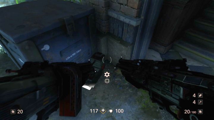 The only upgrade kit in this level. - Revolution | Collectibles and secrets - Chapter 7 - New Orleans - Wolfenstein II: The New Colossus Game Guide