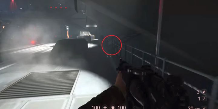 The stairs leading to the starcard... - Roswell Underground District | Collectibles in Ubercommander Missions - Collectibles in Ubercommander Missions - Wolfenstein II: The New Colossus Game Guide