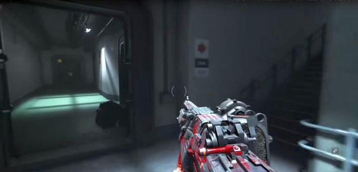 The corridor on the left leads to the room with Max s Toy. - New Orleans Wall | Collectibles in Ubercommander Missions - Collectibles in Ubercommander Missions - Wolfenstein II: The New Colossus Game Guide