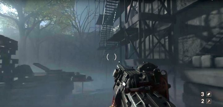 Go to the top of the stairway. - Mesquite Farmhouse | Collectibles in Ubercommander Missions - Collectibles in Ubercommander Missions - Wolfenstein II: The New Colossus Game Guide