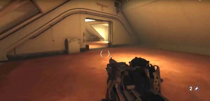 Enter this room in order to reach the Golden Item. - Venus Uberkommando | Collectibles in Ubercommander Missions - Collectibles in Ubercommander Missions - Wolfenstein II: The New Colossus Game Guide
