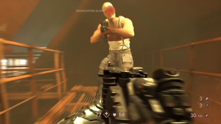 A sudden attack from the side can significantly reduce your health. - Starting Tips - Game Guide - Wolfenstein II: The New Colossus Game Guide