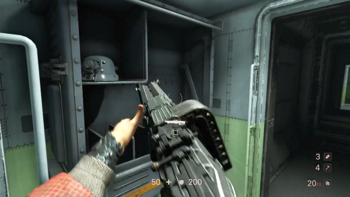 Shortly after starting the mission you can find a new weapon, Schockhammer. - Rocket train | Chapter 4 - Roswell | Walkthrough - Chapter 4 - Roswell - Wolfenstein II: The New Colossus Game Guide