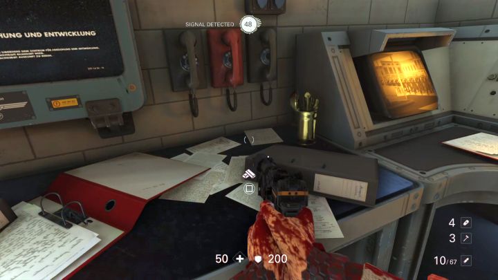 Another gold to collect. - Underground Train Station - Secrets and collectibles - Chapter 4 - Roswell - Wolfenstein II: The New Colossus Game Guide