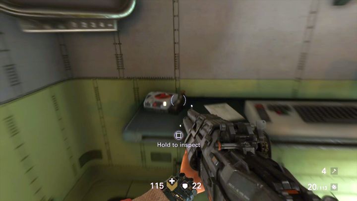 The second and the last collectible here. - Rocket Train - Secrets and collectibles - Chapter 4 - Roswell - Wolfenstein II: The New Colossus Game Guide